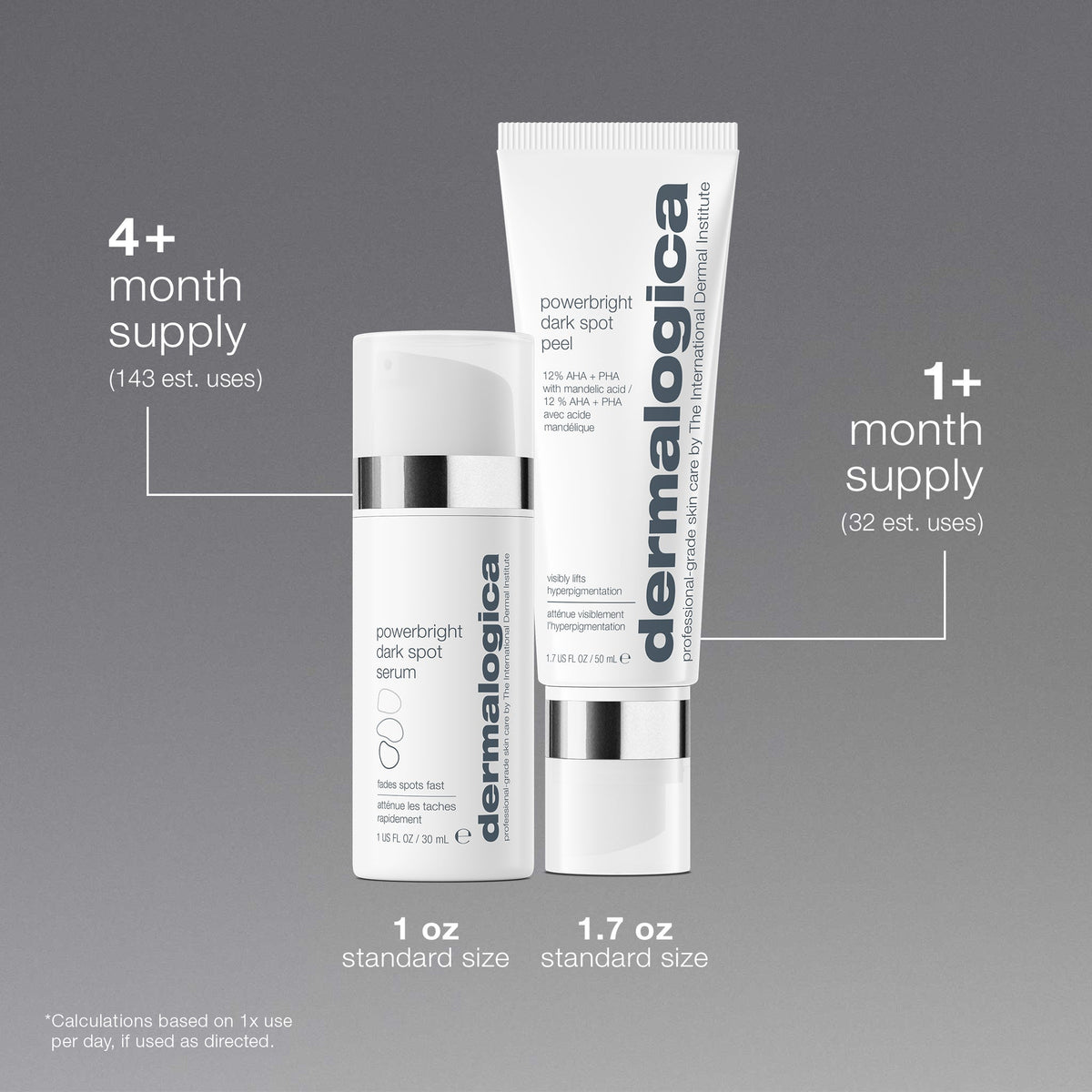 powerbright dark spot system number of uses