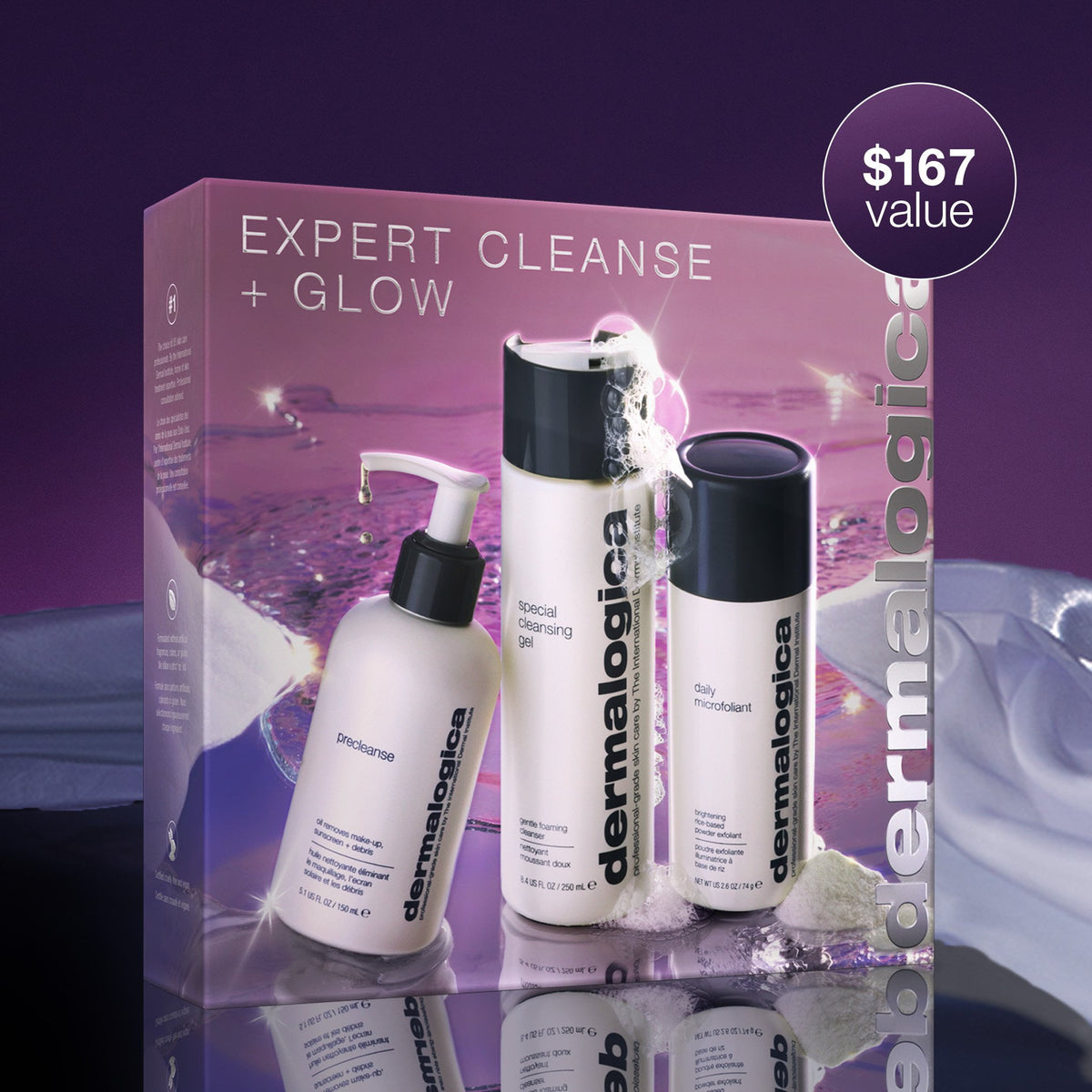 expert cleanse + glow set (3 full-sizes) 