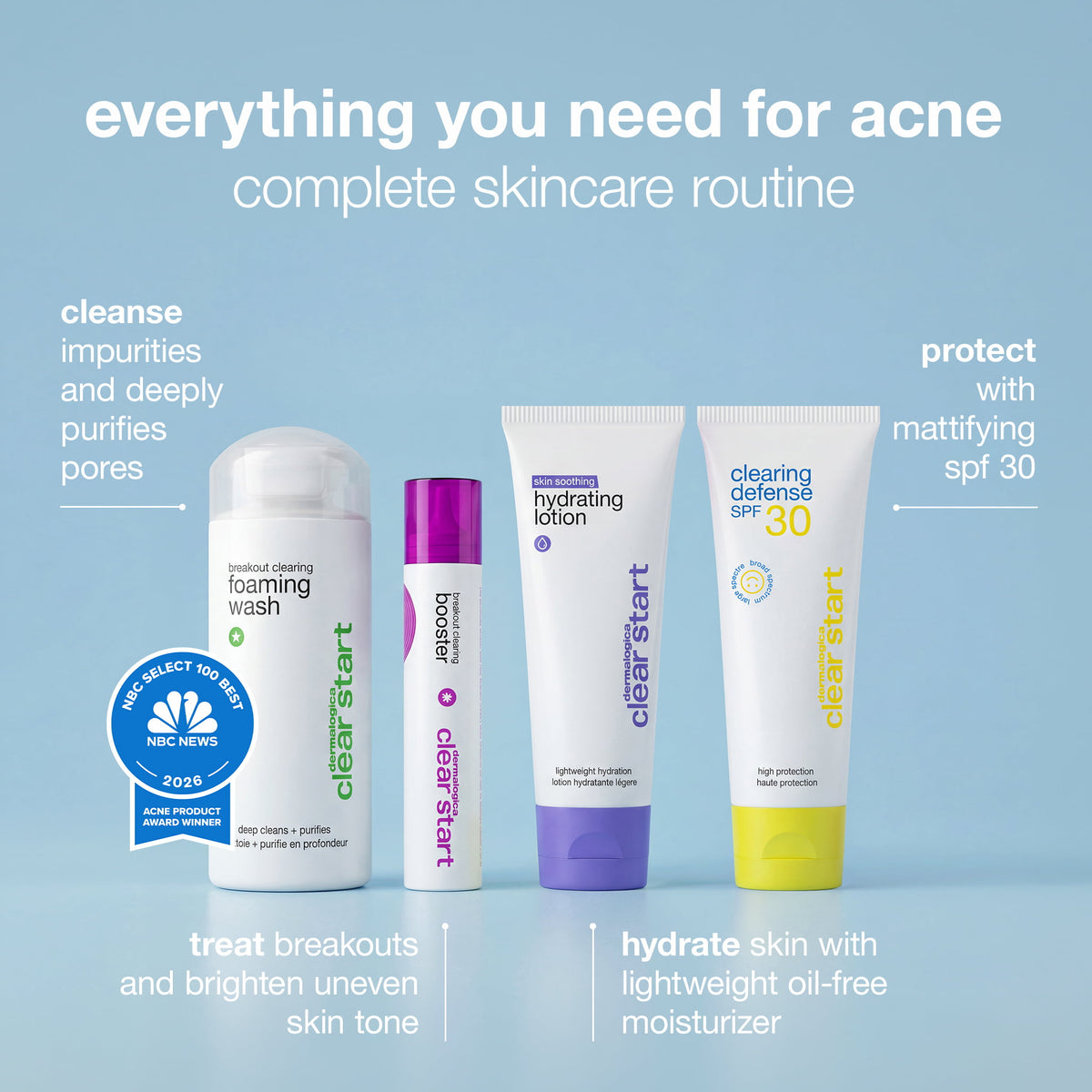 acne essentials set everything you need for acne kit contents 