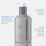 Dermalogica body hydrating cream bottle with text highlighting its benefits on a white background