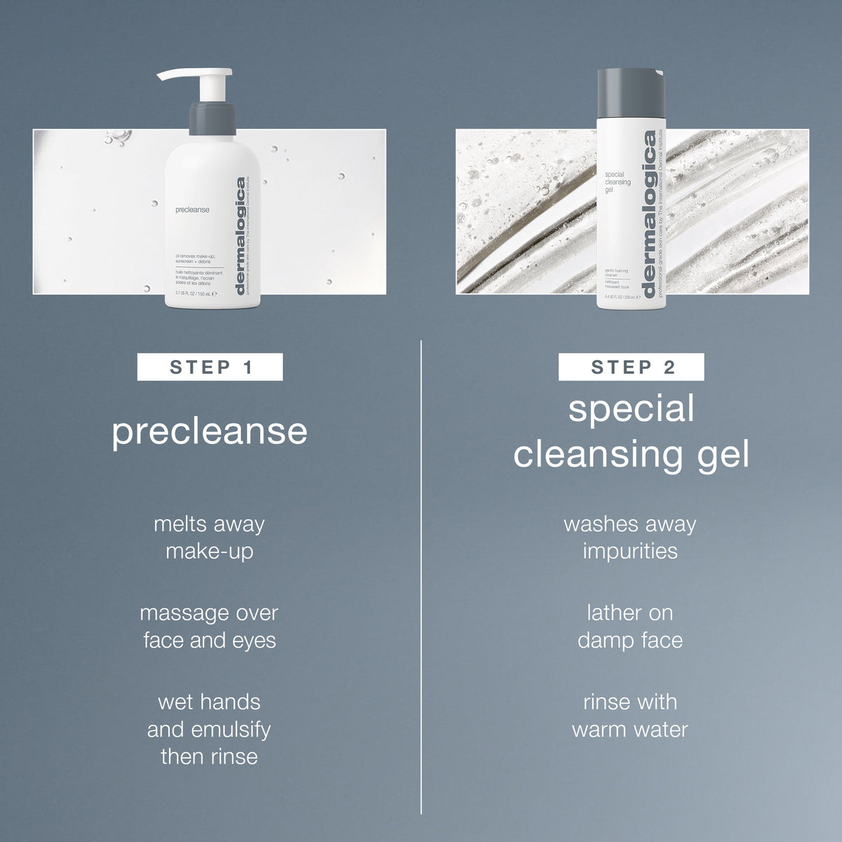 double cleanse set steps 