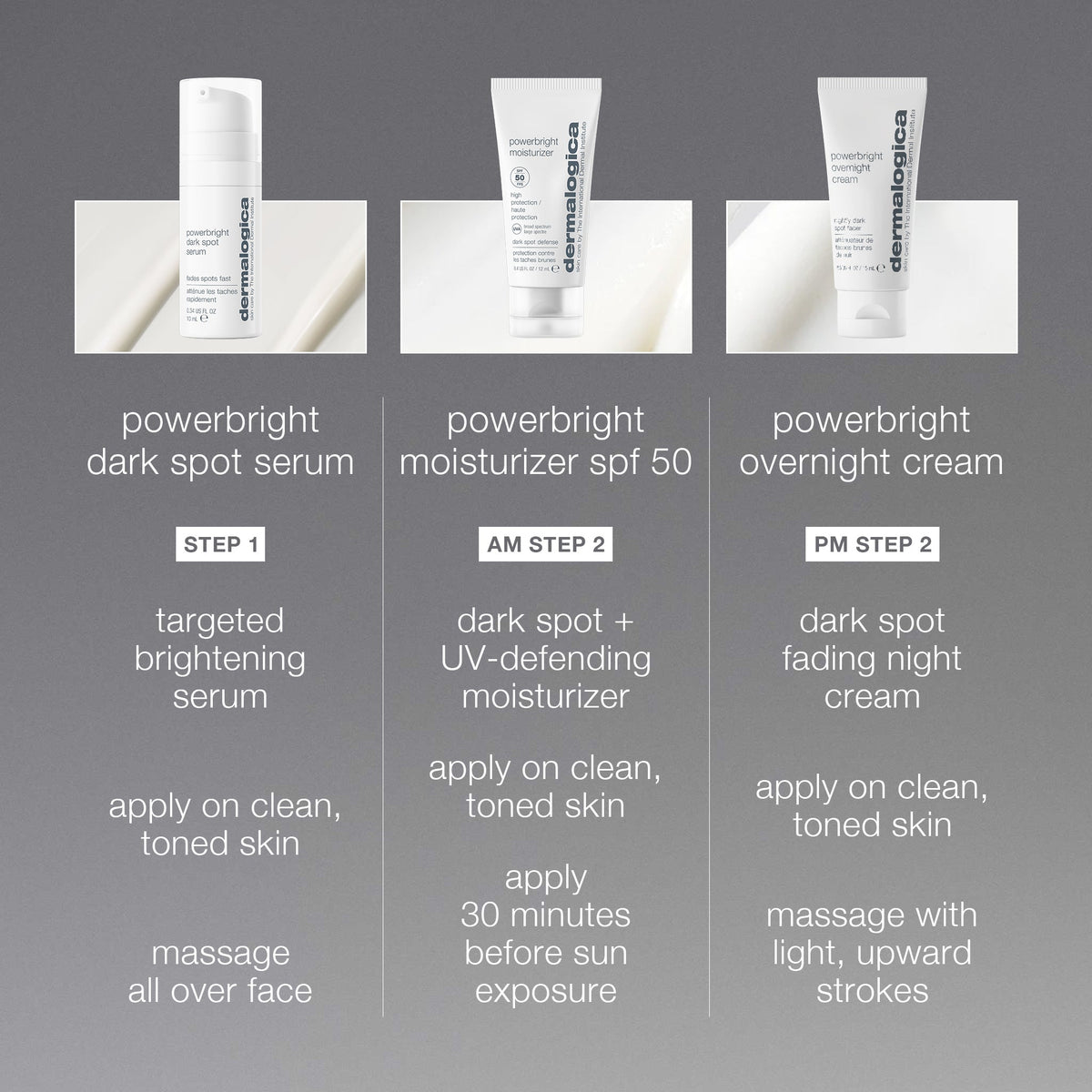dark spot solutions kit steps how to use 