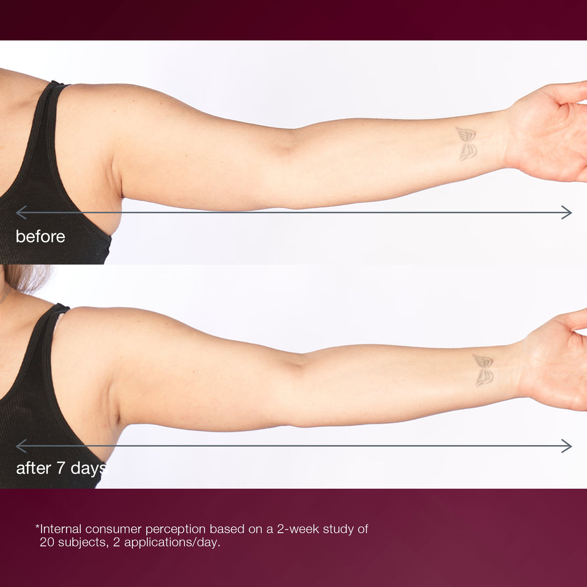 dynamic skin sculptor body serum before and after 