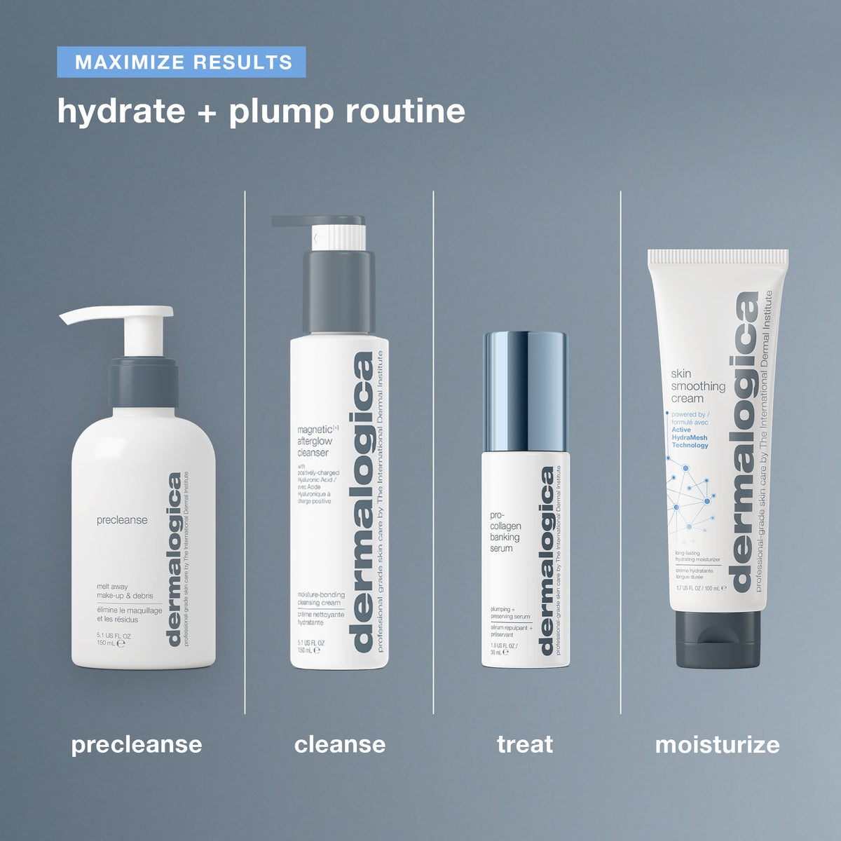 magnetic afterglow cleanser maximize results with hydrate + plump routine 