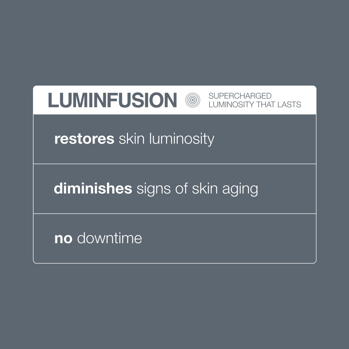 luminfusion supercharged luminosity that lasts 