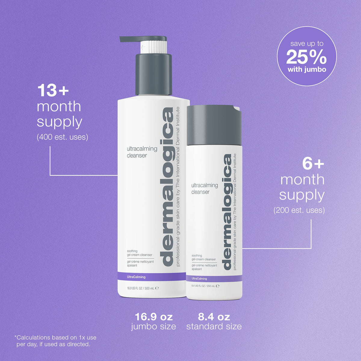 ultracalming cleanser number of uses 