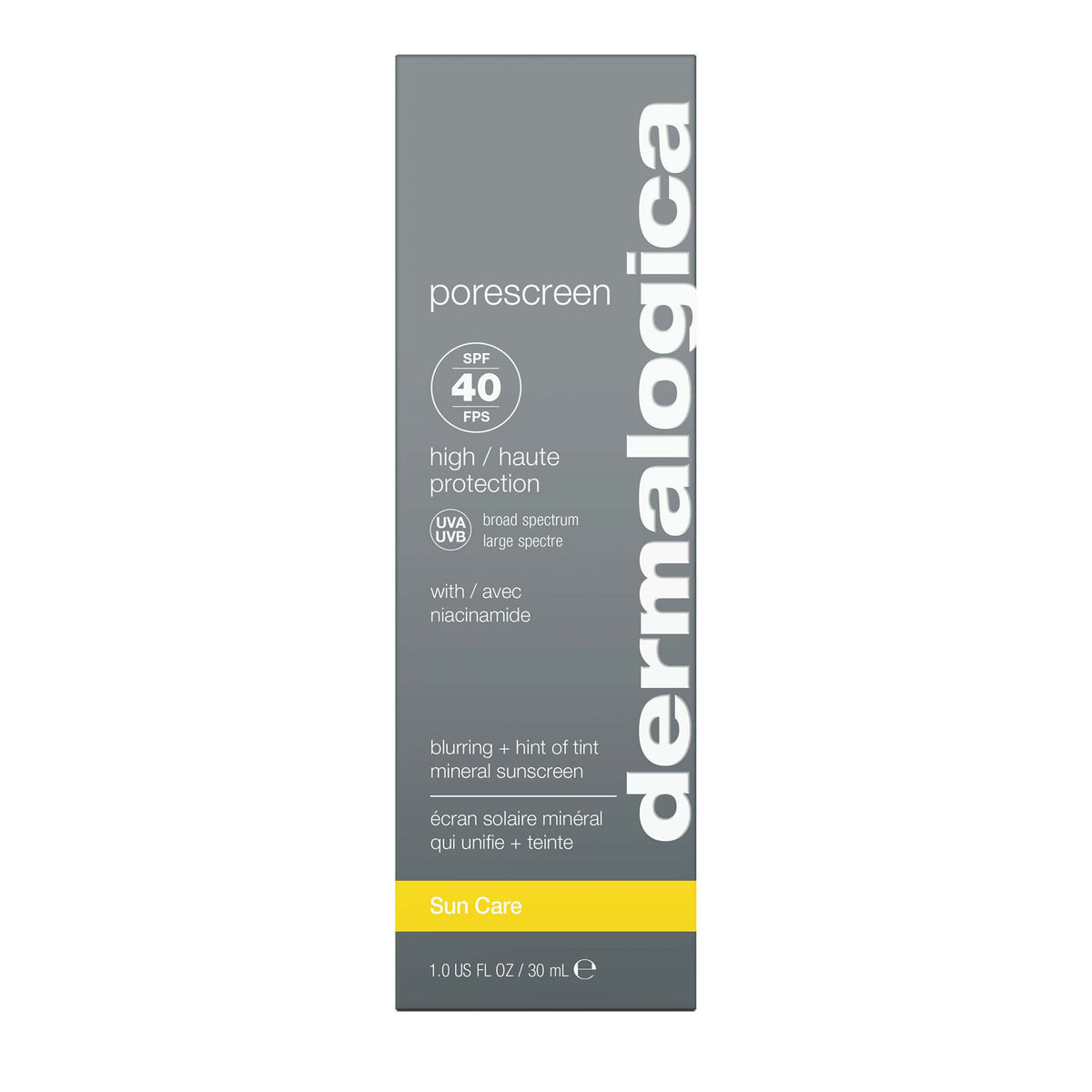 porescreen spf40 front of carton 